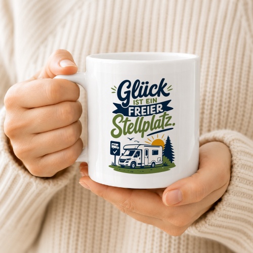 Tasse »Glück ist ein freier Stellplatz«