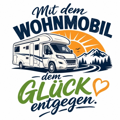 Tasse »Mit dem Wohnmobil dem Glück...