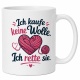 Tasse »Ich kaufe keine Wolle. Ich rette sie.«