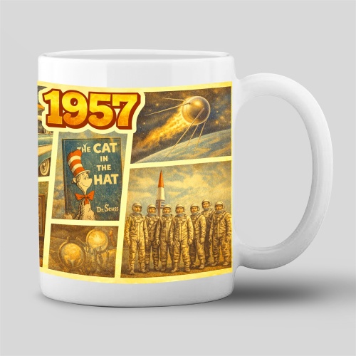 Tasse »1957 – Zeitreise-Motiv«