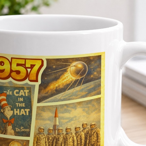 Tasse »1957 – Zeitreise-Motiv«
