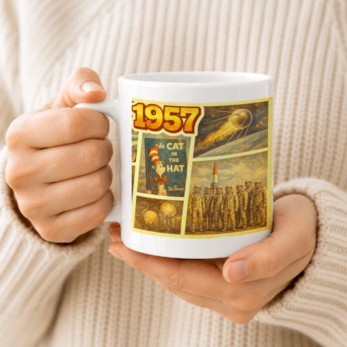 Tasse »1957 – Zeitreise-Motiv«