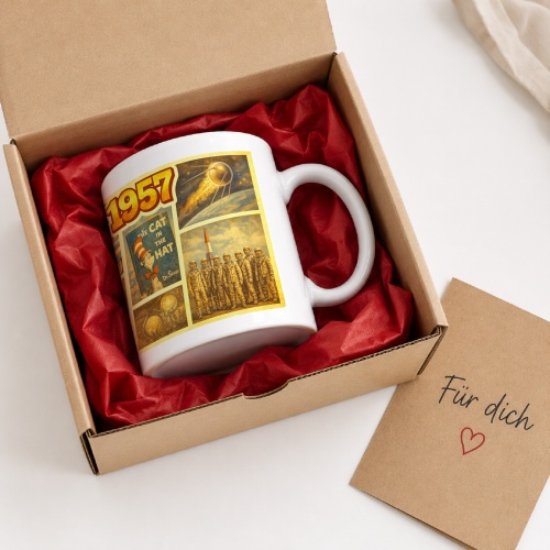 Tasse »1957 – Zeitreise-Motiv«