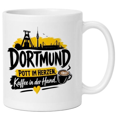 Tasse »Dortmund – Pott im Herzen, Kaffee in...