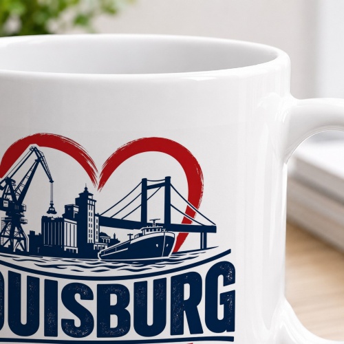 Tasse »Duisburg Hafenherz und Pottgefühl«