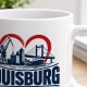 Tasse »Duisburg Hafenherz und Pottgefühl«