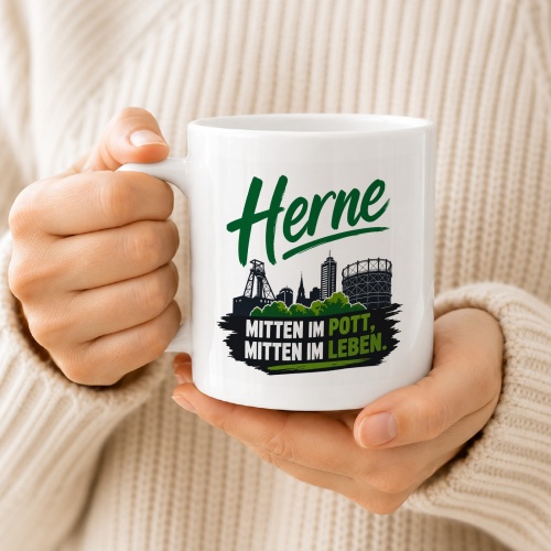 Tasse »Herne – Mitten im Pott, mitten im Leben«