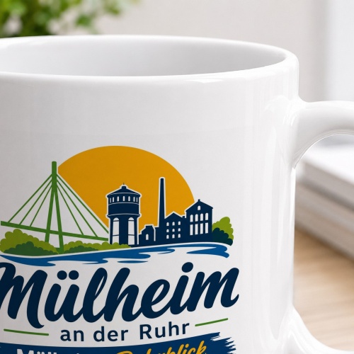 Tasse »Mülheim – Ruhrblick macht den Tag besser«
