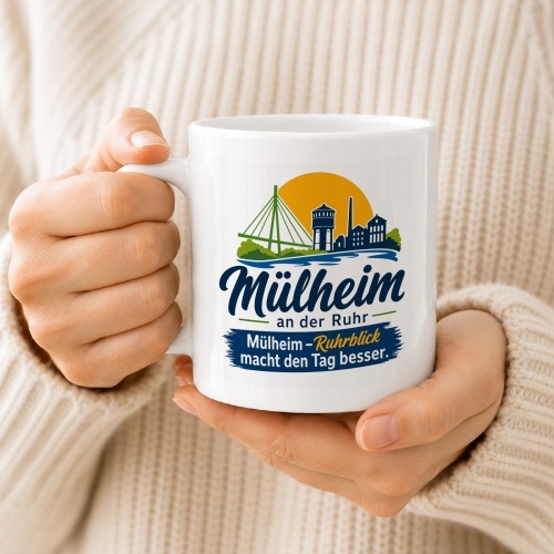 Tasse »Mülheim – Ruhrblick macht den Tag besser«