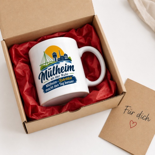Tasse »Mülheim – Ruhrblick macht den Tag besser«