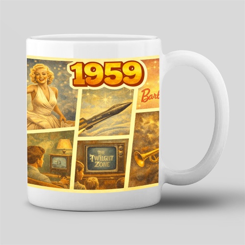 Tasse »1959 Retro-Motiv«