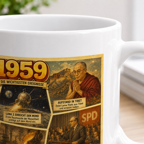 Tasse »1959 Retro-Motiv«
