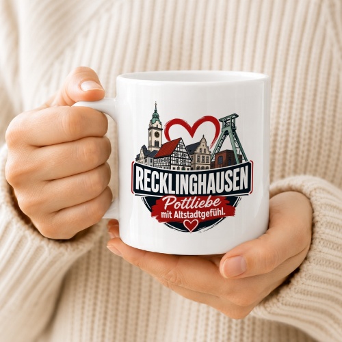 Tasse »Recklinghausen Pottliebe mit Altstadtgefühl«