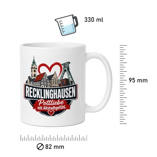 Tasse »Recklinghausen Pottliebe mit Altstadtgefühl«