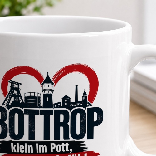 Tasse »Bottrop – klein im Pott, groß im Gefühl«