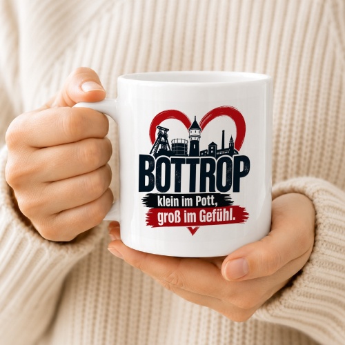 Tasse »Bottrop – klein im Pott, groß im Gefühl«