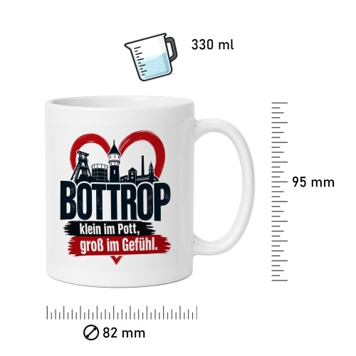 Tasse »Bottrop – klein im Pott, groß im Gefühl«