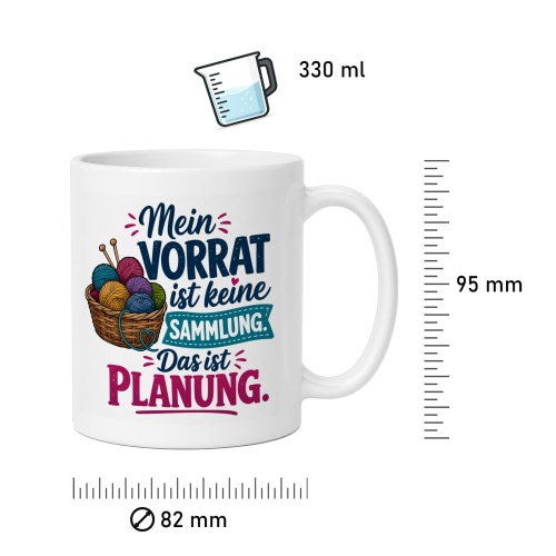 Tasse »Mein Vorrat ist keine Sammlung. Das ist Planung.«