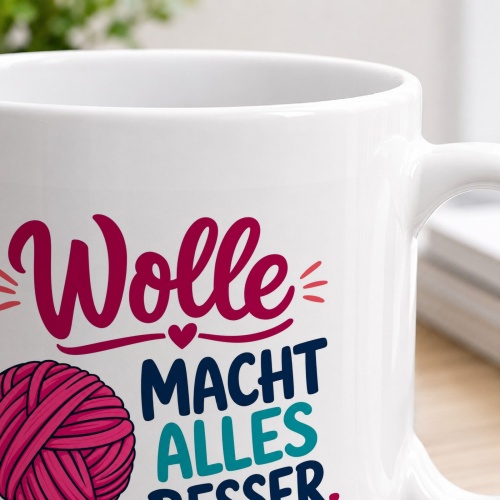Tasse »Wolle macht alles besser«