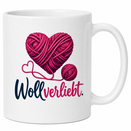 Tasse »Wollverliebt.«