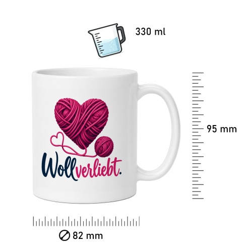 Tasse »Wollverliebt.«