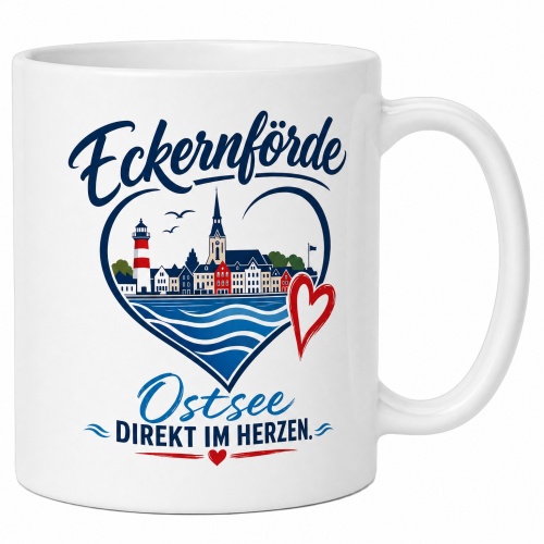 Tasse »Eckernförde – Ostsee direkt im...