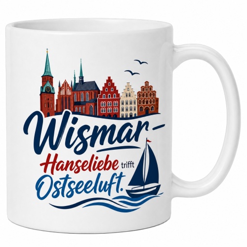Tasse »Wismar – Hanseliebe trifft...