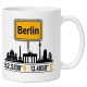 Tasse »Berlin Skyline & Koordinaten«