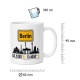 Tasse »Berlin Skyline & Koordinaten«