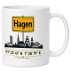 Tasse »Hagen Skyline mit Ortsschild«