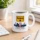 Tasse »Hamburg Skyline mit Koordinaten«