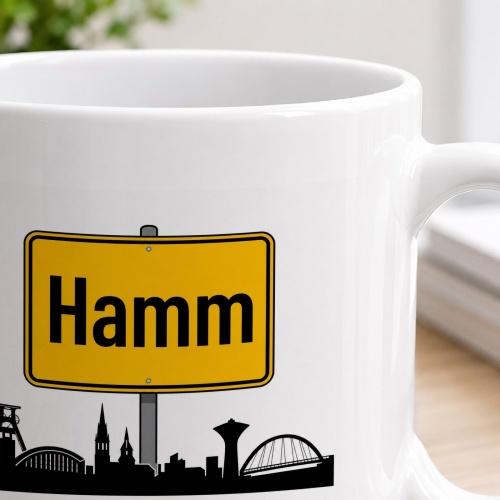 Tasse »Hamm Stadtschild & Skyline«