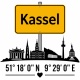 Tasse »Kassel Skyline & Ortsschild«