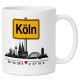 Tasse »Köln Skyline & Ortsschild«