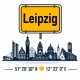 Tasse »Leipzig Skyline & Ortsschild«