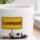 Tasse »Leverkusen Skyline & Ortsschild«