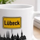 Tasse »Lübeck Skyline & Ortsschild«
