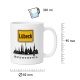 Tasse »Lübeck Skyline & Ortsschild«