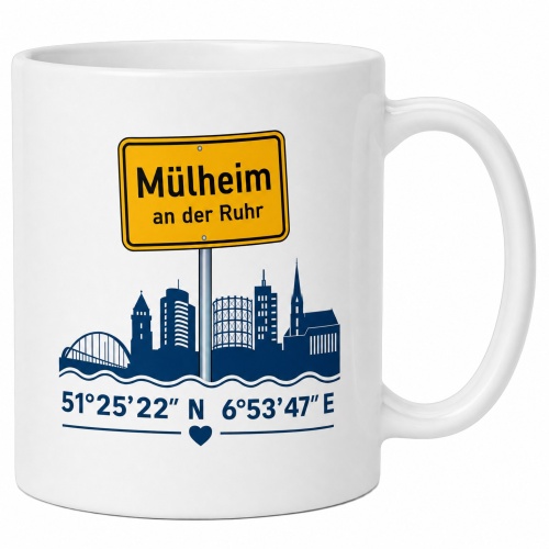 Tasse »Mülheim an der Ruhr Skyline«