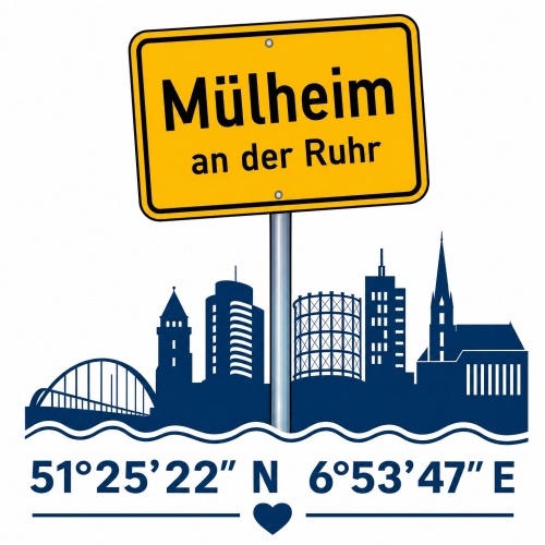 Tasse »Mülheim an der Ruhr Skyline«