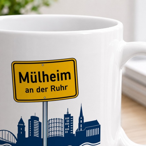 Tasse »Mülheim an der Ruhr Skyline«