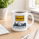 Tasse »Oberhausen Skyline & Koordinaten«