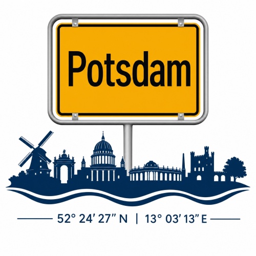 Tasse »Potsdam Skyline & Ortsschild«