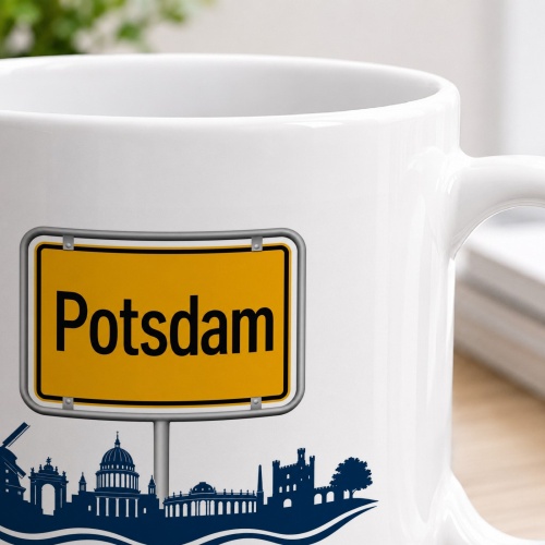 Tasse »Potsdam Skyline & Ortsschild«