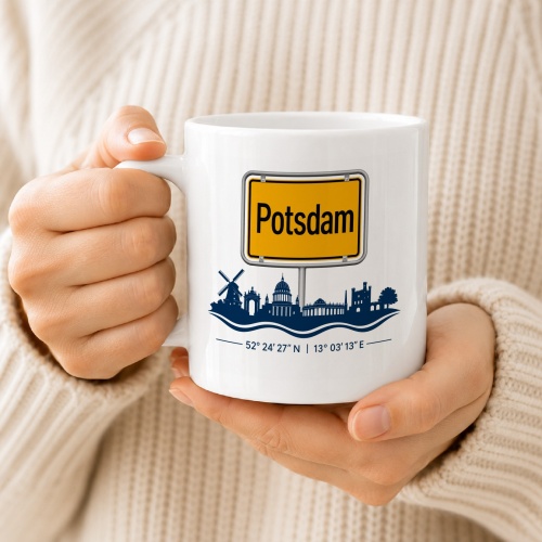 Tasse »Potsdam Skyline & Ortsschild«