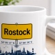 Tasse »Rostock Skyline Ortsschild«