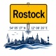 Tasse »Rostock Skyline Ortsschild«