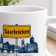Tasse »Saarbrücken Skyline & Ortsschild«