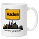 Tasse »Aachen Skyline & Ortsschild«