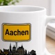 Tasse »Aachen Skyline & Ortsschild«